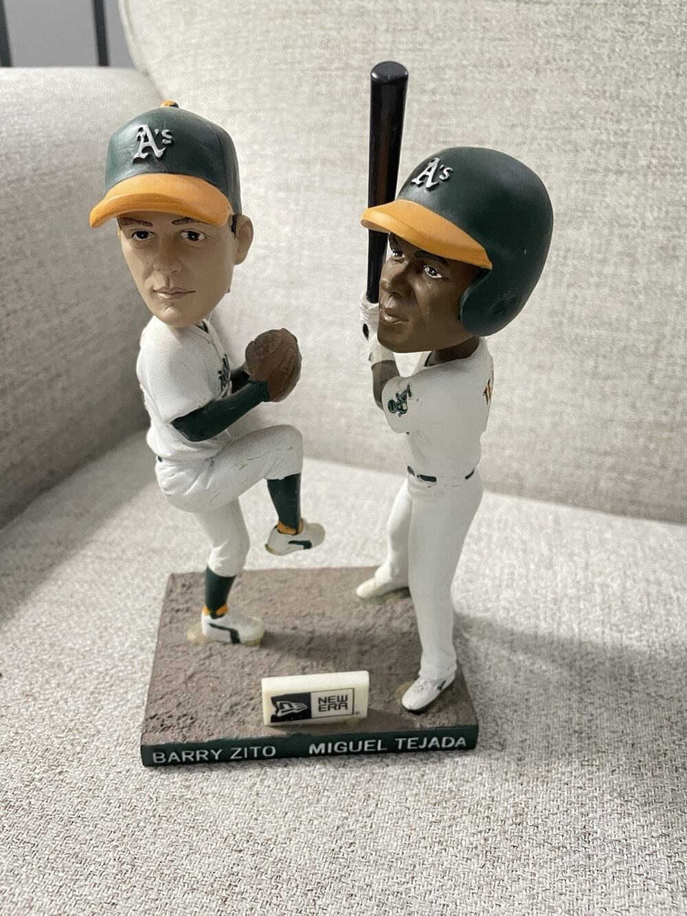 Barry Zito Miguel Tejada Oakland A’s Dual Bobblehead Cy Young MVP
